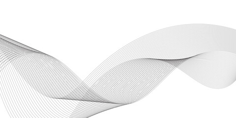 Abstract wave blend lines on transparent background. Design for banner, wallpaper, background and many more.	