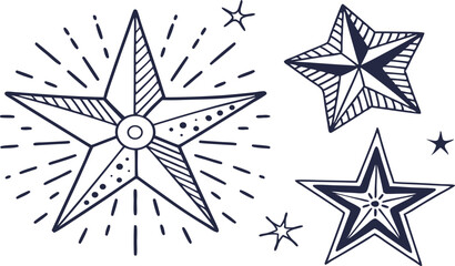 abstract star design