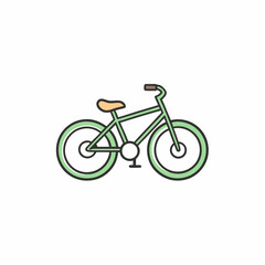 Fototapeta premium bicycle icon isolated on white