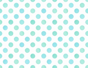 ドット・水玉／水彩青系