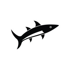 a vector illustration of a barracuda fish on white background.eps