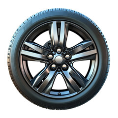 Obraz premium Sleek Alloy Wheel and Tire Assembly,