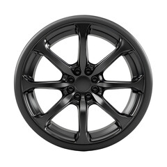 Sleek Black Car Wheel Design Modern Automotive Rim