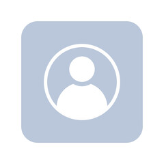 user icon, user symbol isolated on transparent background