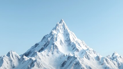 Obraz premium Majestic snow capped mountain peak in a pristine landscape
