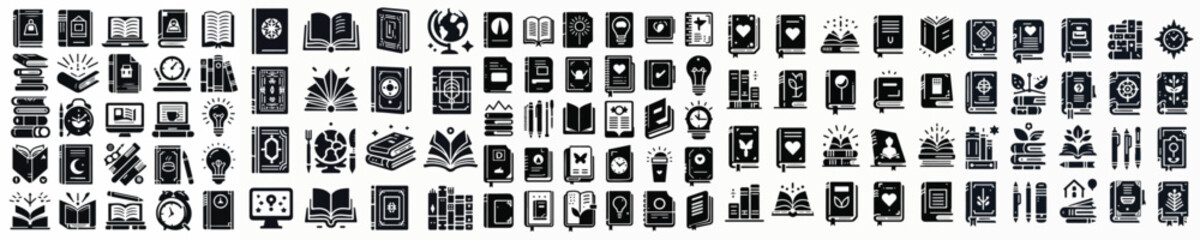 Vector silhouette of book