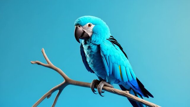 Brightly colored parrots in a lovely setting. Clever companions