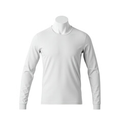 Long-Sleeve Tee Mockup: A versatile long-sleeve tee mockup in pristine showcases its potential as a blank canvas for branding, design, or showcasing apparel options.