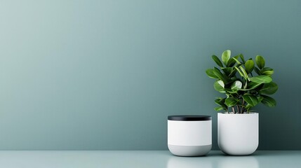 Smart thermostat in a minimalist home setting