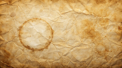 Aged Paper Texture with Coffee Stains Grunge Background