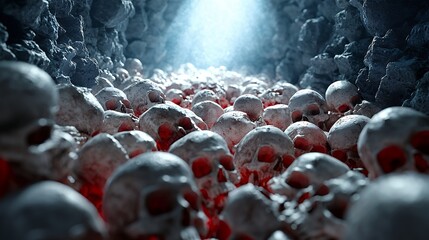 Pile of Skull - Human Remains