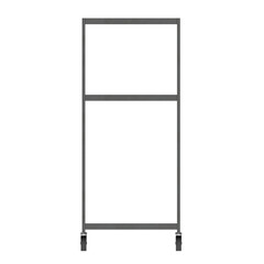 3D rendering illustration of an empty TV cart © Francesco Milanese