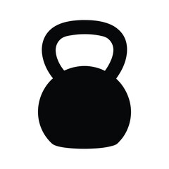 Adjustable kettlebell fitness equipment silhouette