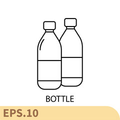 bottle icons symbol vector elements for infographic web