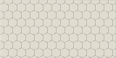 Seamless hexagonal pattern vector illustration with honeycomb texture and geometric bee cell structure design for a modern wallpaper backdrop