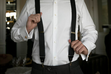 agiotaje, empresario, digno, camisa, persona, mano, hombre, moda, indumentaria, exitos, negro, de...