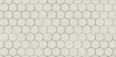 Abstract seamless hexagonal honeycomb geometric pattern vector design