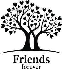 Obraz premium tree with hearts