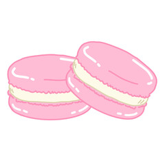 Macaron, French pastry, Dessert drawing, multicolor macaron, pastel dessert.
