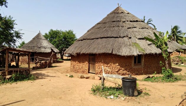 Traditional Mandinka Village with Resilient Farmhouse and Compound