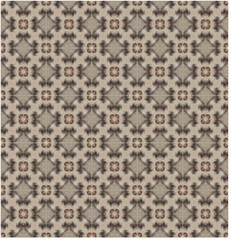 A vector pattern featuring brown floral motifs, traced from an image, creating a seamless, intricate design with delicate, elegant shapes.

