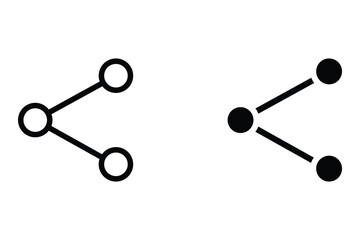 sharing icon set. sharing symbol. sharing app icon