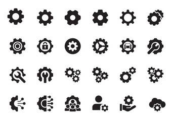 Obraz premium Setting icon, repair icon, setting vector icon