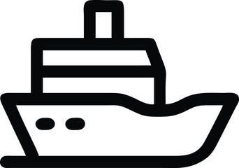 Obraz premium Cargo ship vessel boat maritime transportation icon
