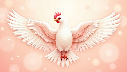 Fototapeta premium white dove flying