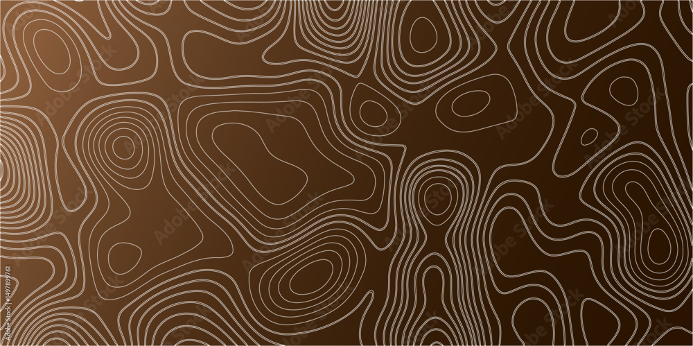Poster topographic map lines, contour background. geographic mountain terrain map contours patterns. vintag