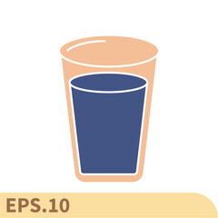 shot glass icons symbol vector elements for infographic web