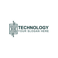 letter k logo design for techno company or business with creative illustration