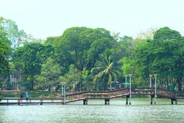 Fototapeta premium river in the park