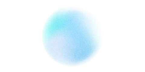 Gradient background, color gradation circle with grain noise texture, vector abstract watercolor holographic blur. Color gradient soft blend mesh of blue iridescent colors