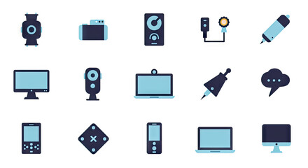 set of icons for web design
