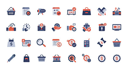 set of icons for web design