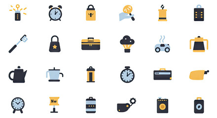 vector set of tools icons