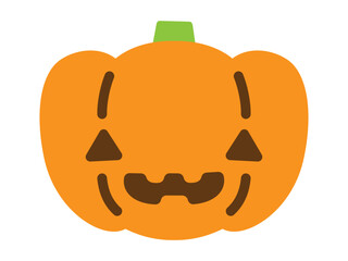 かわいいハロウィンのかぼちゃのイラスト お化けカボチャ ジャックオランタン
