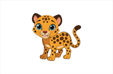 cheetah vector,  icon vector illustration, cheetah silhouette of a cheetah isolated on a white background, eps, png, svg, tiger vector,