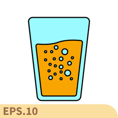 sparkling water icons symbol vector elements for infographic web