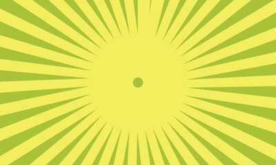 Manga comic cartoon background with speed rays and halftone effect. yellow sun burst action line speed illustration.