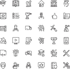 Handyman Services Icon Set. 