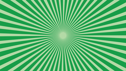 Retro Green Sunburst Background