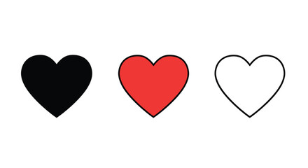 Heart Love Passion Friendship Family Icon Vector Concept