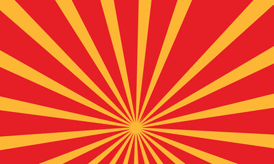 Square red and yellow sunburst background