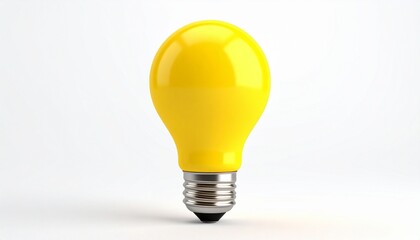 light bulb on white background