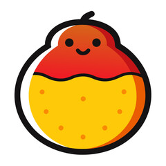 German Butterball Potato icon on white background 