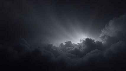 white and black storm clouds and lightning