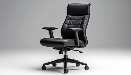 Fototapeta premium black leather chair