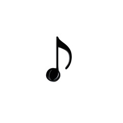 "Classic Music Note Icon with Transparent Background – High-Resolution PNG for Creative Projects"
